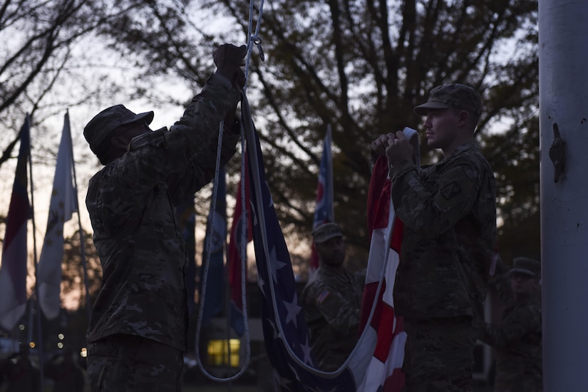 Children and adults alike gathered at Seay Plaza for the 62nd Annual Holiday Tree Lighting celebration at Joint Base Langley-Eustis, Va., Dec. 1, 2017.