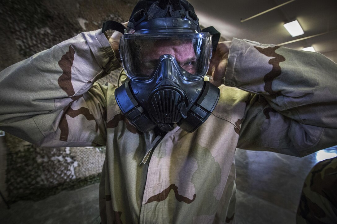Airman undergo chemical, biological, radiological and nuclear training