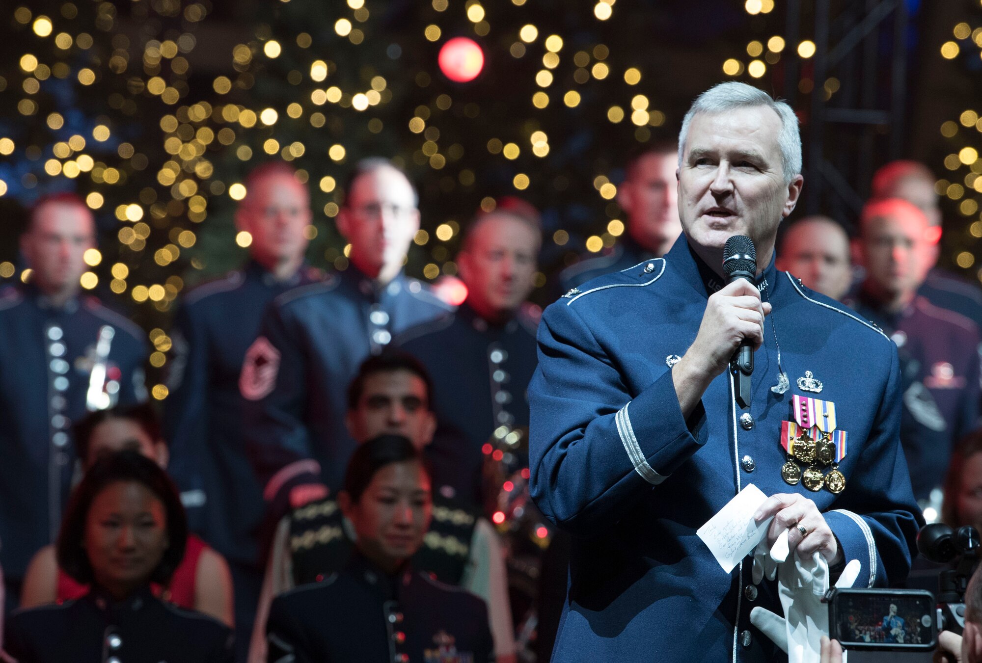 Col. Larry Lang speaking