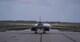 A U.S. Air Force B-1B Lancer, assigned to the 37th Expeditionary Bomb Squadron, deployed from Ellsworth Air Force Base (AFB), South Dakota, arrives at Andersen AFB, Guam, Dec. 4, 2017.