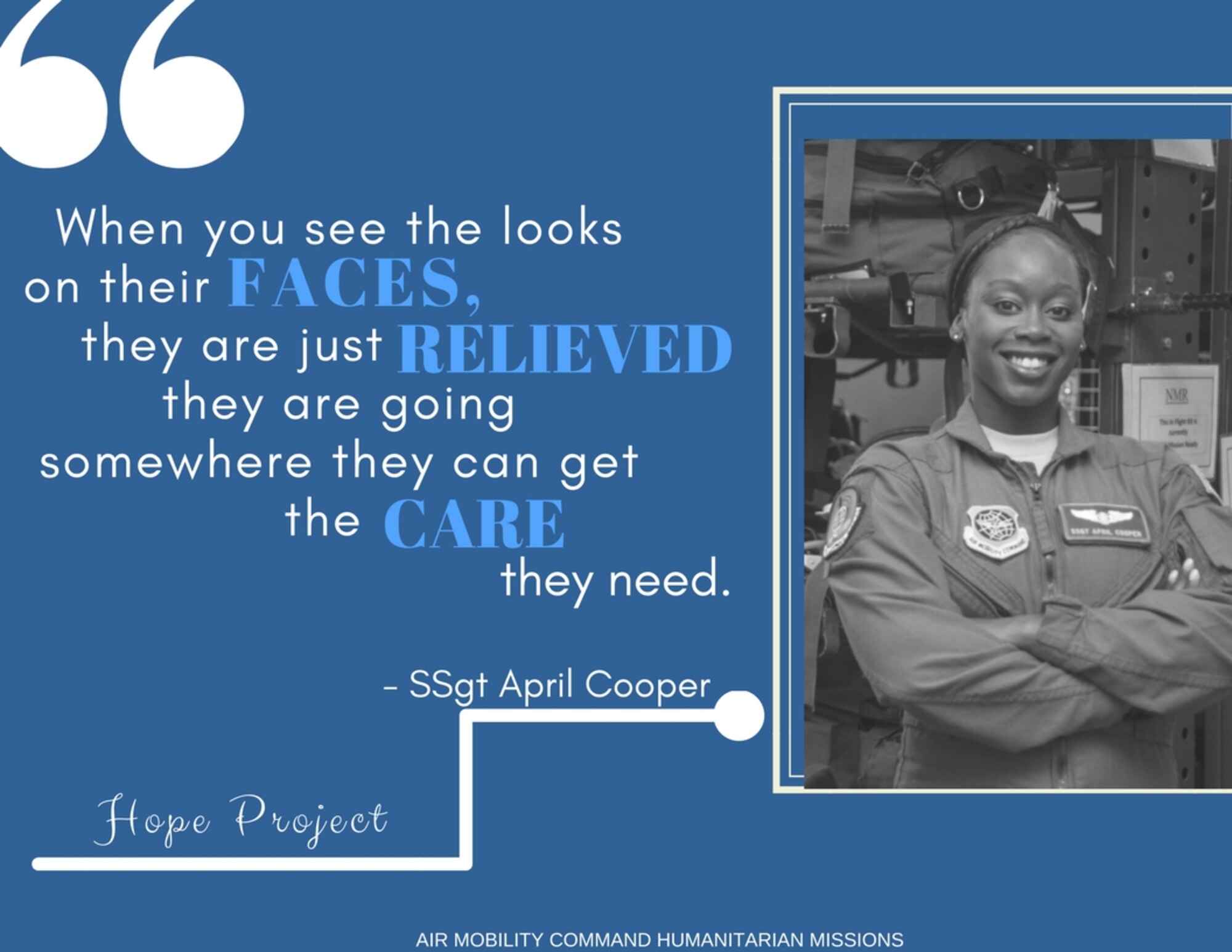 Staff Sergeant April Cooper, an aeromedical evacuation technician at Scott Air Force Base, Illinois, had just returned from Little Rock Air Force Base, Arkansas, after providing support for Hurricane Harvey. Knowing Hurricane Maria was about to make landfall, she left her bags right by her front door.  She was still on Bravo alert and knew when Maria hit, AE support would be needed quickly.
This second mission would last three weeks at MacDill AFB, Florida, compared to her five day mission at Little Rock. Her time in Arkansas would help prepare her for the mission of multiple flights to St. Croix in the near future.