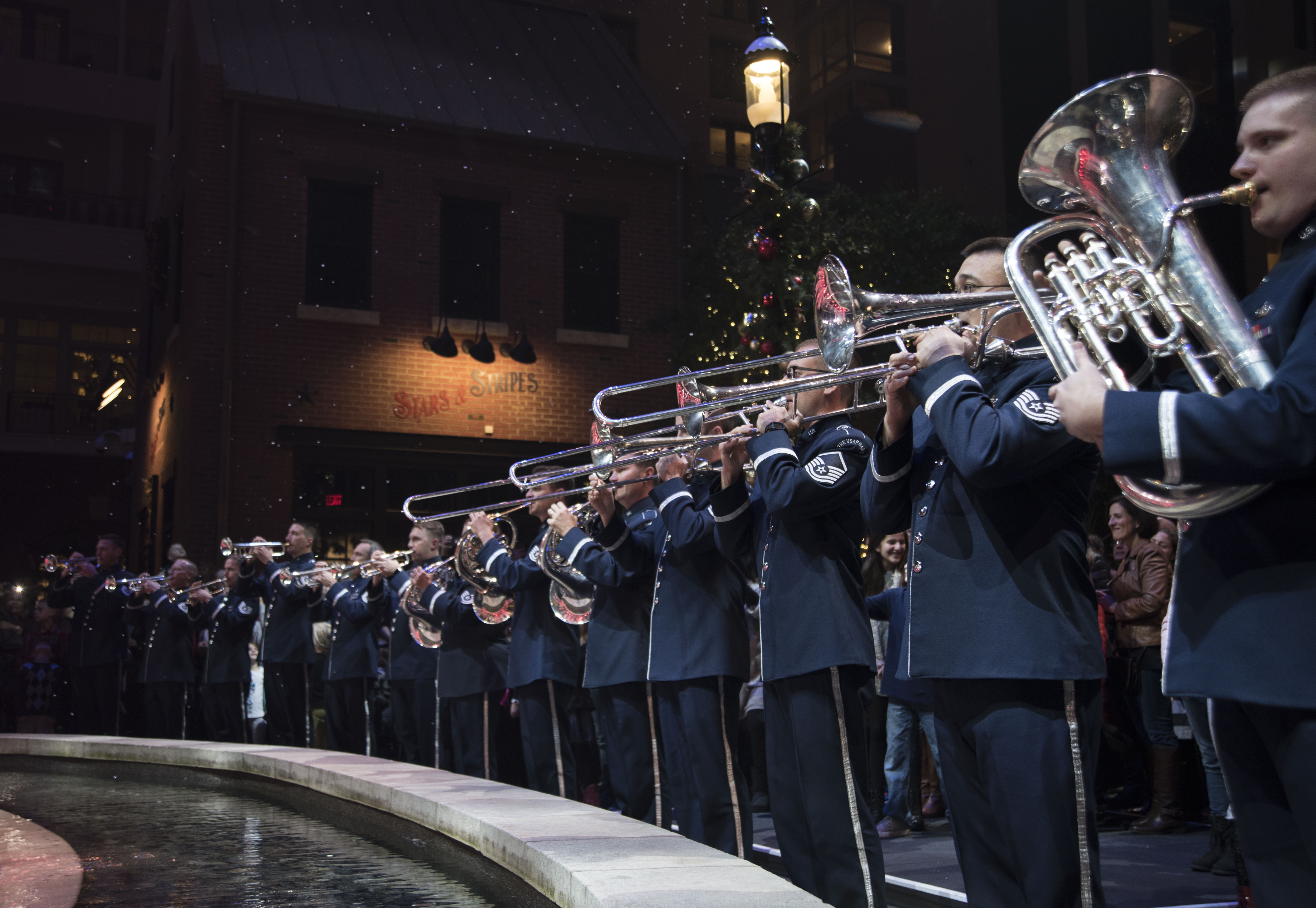 usaf band flash mob