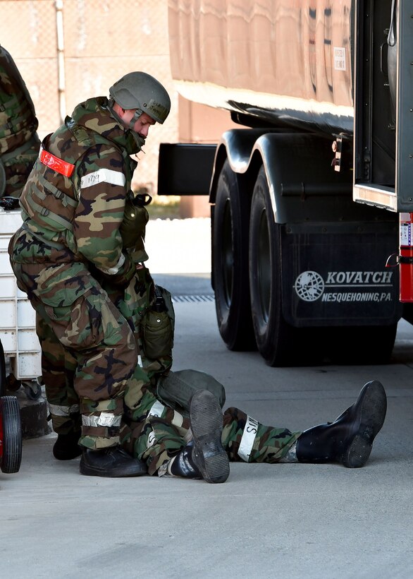 Simulated mortar attack