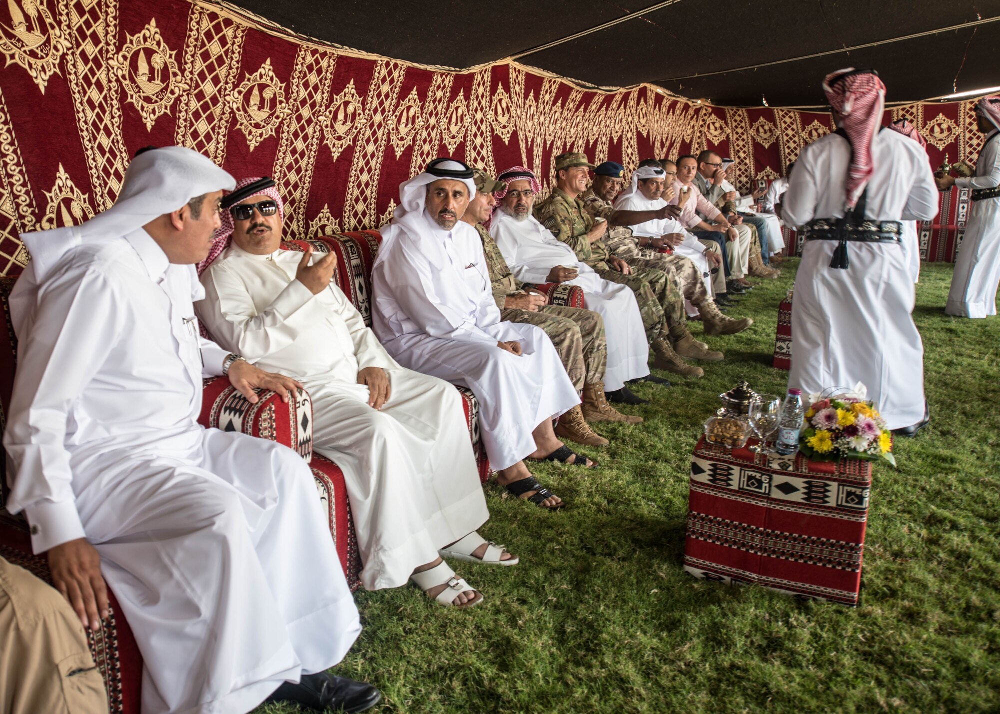 Qatar Emiri Air Force hosts a cultural exchange for coalition partners and families