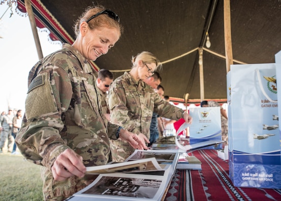 Qatar Emiri Air Force hosts a cultural exchange for coalition partners and families