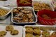 Cookies for the annual Airmen Cookie Drive are set out to be bagged by volunteers Dec. 4, 2017, at Heritage Hall on Seymour Johnson Air Force Base, North Carolina.