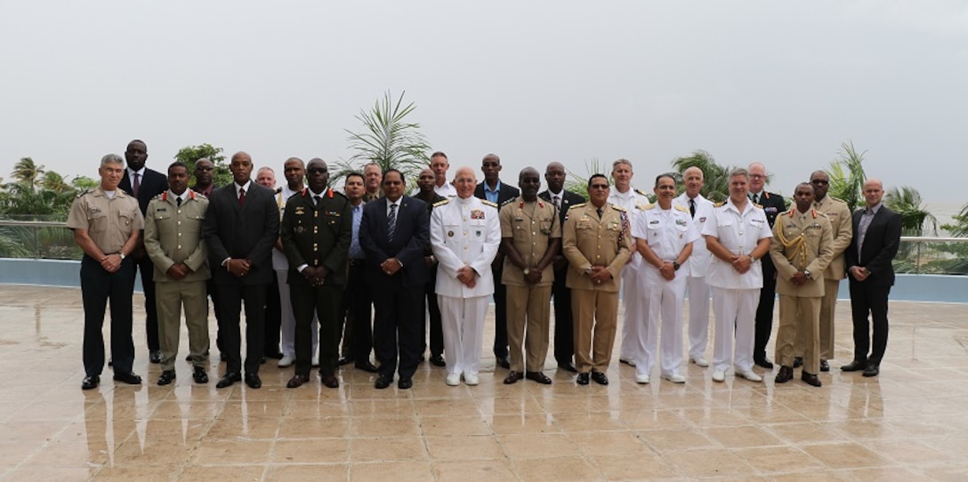 Group photo of Senior leaders attending the 2017 Caribbean Nations Security Conference in Georgetown, Guyana