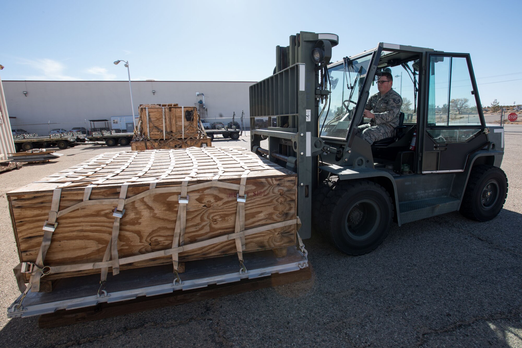 Staff Sgt. Bret Dean, an Air Transportation Specialist assigned to the 412th Logistics Readiness Squadron, is the 412th Test Wing’s Warrior of the Week. (U.S. Air Force photo by Joseph Pol Sebastian Gocong)