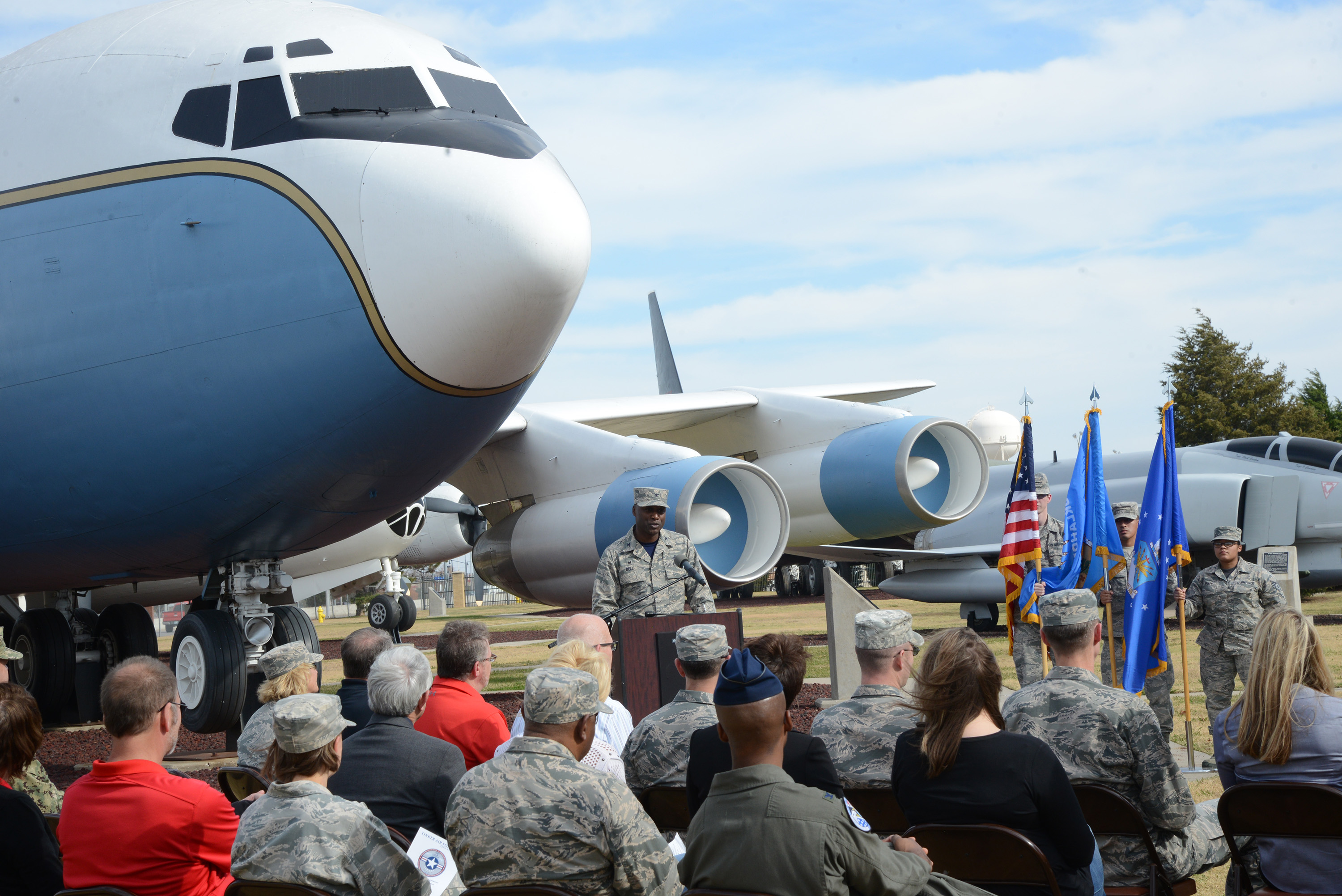 Officials hold ceremony to bury Tinker Time Capsule > Tinker Air Force