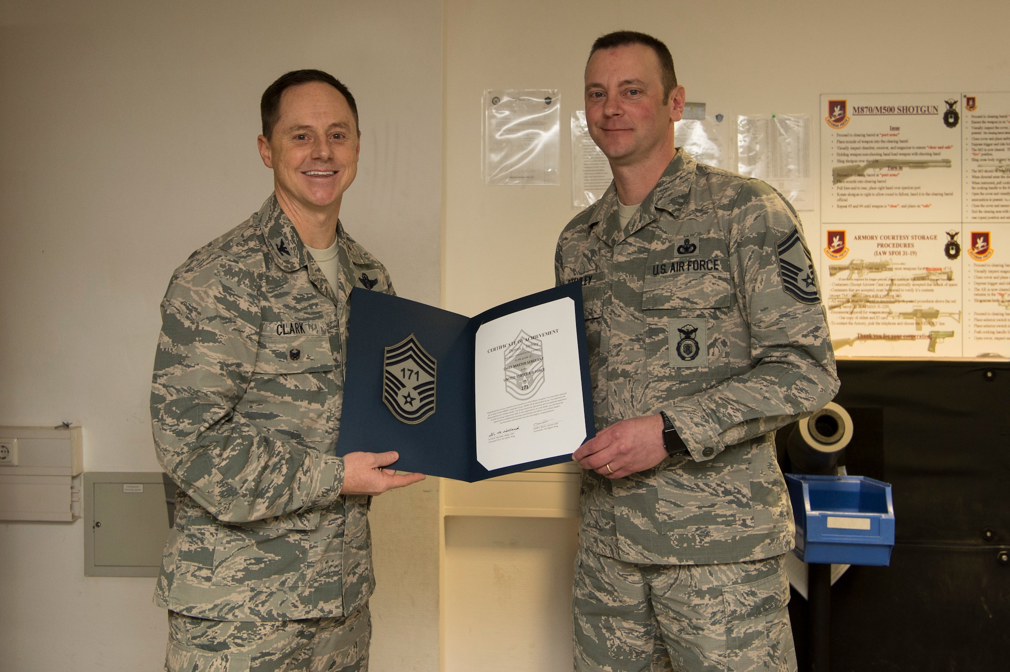 Congratulations to the 52nd Fighter Wing senior master sergeants selected for promotion to chief master sergeant Dec. 6, 2017.

The Air Force has selected 472 senior master sergeants for promotion to chief master sergeant out of the 2,142 eligible. The overall selection rate was 22.04 percent with an average overall score for those selected of 506.82.