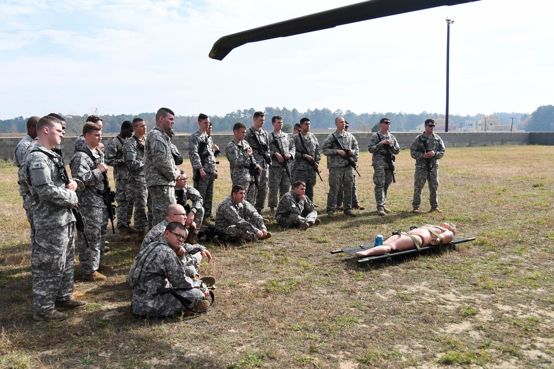 Soldiers participate in a joint loading exercise