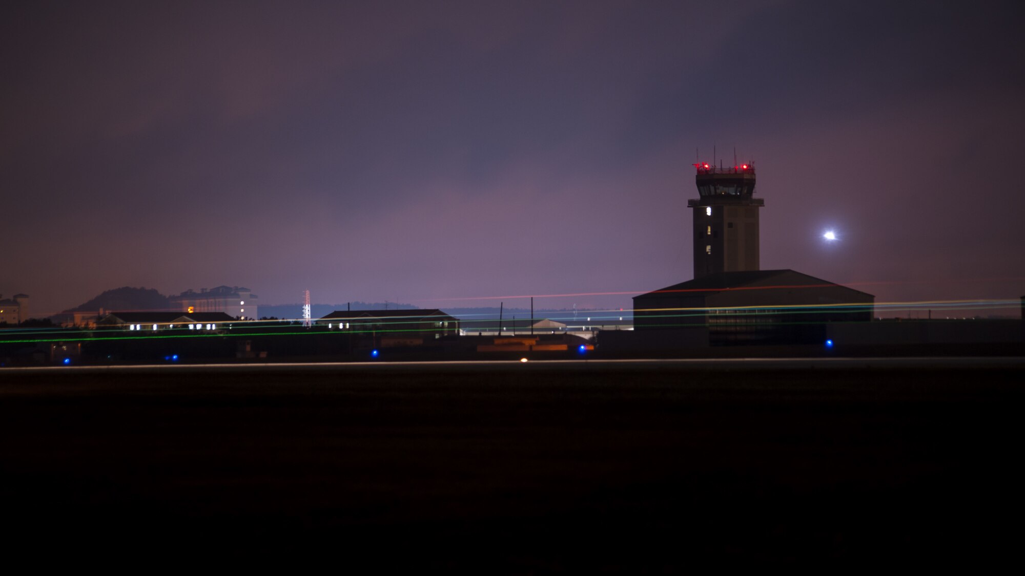 An F-35A Lightning ll streaks across the runway at Kunsan Air Base, Republic of Korea, as it lands during the annual exercise VIGILANT ACE 18, Dec. 4, 2017. The F-35A, assigned to Hill Air Force Base, Utah, was located at Kunsan as part of the regularly scheduled exercise, marking the first time fifth-generation aircraft participated in an operational readiness exercise on the Korean Peninsula. In October 12 F-35As forward deployed to Kadena Air Base, Japan, as part of a Theater Security Package in support of U.S. Pacific Command priorities. (U.S. Air Force photo by Staff Sgt. Victoria H. Taylor)