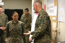 NAVAL SUPPORT FACILITY INDIAN HEAD, Md. – Lt. Gen. Mark A. Brilakis, Commander of U.S. Marine Corps Forces Command, MARFORCOM, received a tour of Naval Support Facility Indian Head and Annex Stump Neck during his visit with MARFORCOM subordinate element Chemical Biological Incident Response Force, CBIRF, Nov. 30, 2017. During his visit he received briefs from CBIRF command staff, toured facilities used by CBIRF, talked to CBIRF Marines and Sailors, and received a demonstration of the response force’s capabilities in case of a crisis. (Official USMC Photos by Staff Sgt. Santiago G. Colon Jr.)