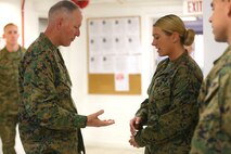 NAVAL SUPPORT FACILITY INDIAN HEAD, Md. – Lt. Gen. Mark A. Brilakis, Commander of U.S. Marine Corps Forces Command, MARFORCOM, received a tour of Naval Support Facility Indian Head and Annex Stump Neck during his visit with MARFORCOM subordinate element Chemical Biological Incident Response Force, CBIRF, Nov. 30, 2017. During his visit he received briefs from CBIRF command staff, toured facilities used by CBIRF, talked to CBIRF Marines and Sailors, and received a demonstration of the response force’s capabilities in case of a crisis. (Official USMC Photos by Staff Sgt. Santiago G. Colon Jr.)