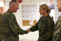 NAVAL SUPPORT FACILITY INDIAN HEAD, Md. – Lt. Gen. Mark A. Brilakis, Commander of U.S. Marine Corps Forces Command, MARFORCOM, received a tour of Naval Support Facility Indian Head and Annex Stump Neck during his visit with MARFORCOM subordinate element Chemical Biological Incident Response Force, CBIRF, Nov. 30, 2017. During his visit he received briefs from CBIRF command staff, toured facilities used by CBIRF, talked to CBIRF Marines and Sailors, and received a demonstration of the response force’s capabilities in case of a crisis. (Official USMC Photos by Staff Sgt. Santiago G. Colon Jr.)