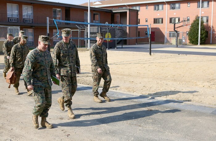 NAVAL SUPPORT FACILITY INDIAN HEAD, Md. – Lt. Gen. Mark A. Brilakis, Commander of U.S. Marine Corps Forces Command, MARFORCOM, received a tour of Naval Support Facility Indian Head and Annex Stump Neck during his visit with MARFORCOM subordinate element Chemical Biological Incident Response Force, CBIRF, Nov. 30, 2017. During his visit he received briefs from CBIRF command staff, toured facilities used by CBIRF, talked to CBIRF Marines and Sailors, and received a demonstration of the response force’s capabilities in case of a crisis. (Official USMC Photos by Staff Sgt. Santiago G. Colon Jr.)