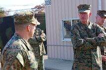 NAVAL SUPPORT FACILITY INDIAN HEAD, Md. – Lt. Gen. Mark A. Brilakis, Commander of U.S. Marine Corps Forces Command, MARFORCOM, received a tour of Naval Support Facility Indian Head and Annex Stump Neck during his visit with MARFORCOM subordinate element Chemical Biological Incident Response Force, CBIRF, Nov. 30, 2017. During his visit he received briefs from CBIRF command staff, toured facilities used by CBIRF, talked to CBIRF Marines and Sailors, and received a demonstration of the response force’s capabilities in case of a crisis. (Official USMC Photos by Staff Sgt. Santiago G. Colon Jr.)
