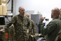 NAVAL SUPPORT FACILITY INDIAN HEAD, Md. – Lt. Gen. Mark A. Brilakis, Commander of U.S. Marine Corps Forces Command, MARFORCOM, received a tour of Naval Support Facility Indian Head and Annex Stump Neck during his visit with MARFORCOM subordinate element Chemical Biological Incident Response Force, CBIRF, Nov. 30, 2017. During his visit he received briefs from CBIRF command staff, toured facilities used by CBIRF, talked to CBIRF Marines and Sailors, and received a demonstration of the response force’s capabilities in case of a crisis. (Official USMC Photos by Staff Sgt. Santiago G. Colon Jr.)