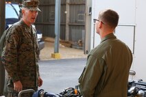 NAVAL SUPPORT FACILITY INDIAN HEAD, Md. – Lt. Gen. Mark A. Brilakis, Commander of U.S. Marine Corps Forces Command, MARFORCOM, received a tour of Naval Support Facility Indian Head and Annex Stump Neck during his visit with MARFORCOM subordinate element Chemical Biological Incident Response Force, CBIRF, Nov. 30, 2017. During his visit he received briefs from CBIRF command staff, toured facilities used by CBIRF, talked to CBIRF Marines and Sailors, and received a demonstration of the response force’s capabilities in case of a crisis. (Official USMC Photos by Staff Sgt. Santiago G. Colon Jr.)