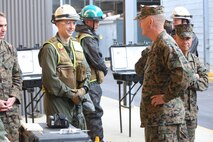 NAVAL SUPPORT FACILITY INDIAN HEAD, Md. – Lt. Gen. Mark A. Brilakis, Commander of U.S. Marine Corps Forces Command, MARFORCOM, received a tour of Naval Support Facility Indian Head and Annex Stump Neck during his visit with MARFORCOM subordinate element Chemical Biological Incident Response Force, CBIRF, Nov. 30, 2017. During his visit he received briefs from CBIRF command staff, toured facilities used by CBIRF, talked to CBIRF Marines and Sailors, and received a demonstration of the response force’s capabilities in case of a crisis. (Official USMC Photos by Staff Sgt. Santiago G. Colon Jr.)