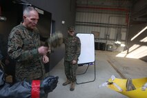 NAVAL SUPPORT FACILITY INDIAN HEAD, Md. – Lt. Gen. Mark A. Brilakis, Commander of U.S. Marine Corps Forces Command, MARFORCOM, received a tour of Naval Support Facility Indian Head and Annex Stump Neck during his visit with MARFORCOM subordinate element Chemical Biological Incident Response Force, CBIRF, Nov. 30, 2017. During his visit he received briefs from CBIRF command staff, toured facilities used by CBIRF, talked to CBIRF Marines and Sailors, and received a demonstration of the response force’s capabilities in case of a crisis. (Official USMC Photos by Staff Sgt. Santiago G. Colon Jr.)