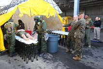 NAVAL SUPPORT FACILITY INDIAN HEAD, Md. – Lt. Gen. Mark A. Brilakis, Commander of U.S. Marine Corps Forces Command, MARFORCOM, received a tour of Naval Support Facility Indian Head and Annex Stump Neck during his visit with MARFORCOM subordinate element Chemical Biological Incident Response Force, CBIRF, Nov. 30, 2017. During his visit he received briefs from CBIRF command staff, toured facilities used by CBIRF, talked to CBIRF Marines and Sailors, and received a demonstration of the response force’s capabilities in case of a crisis. (Official USMC Photos by Staff Sgt. Santiago G. Colon Jr.)