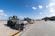 Forklifts hauling cargo rest on the flightline during an exercise, Dec. 4, 2017, at Moody Air Force Base, Ga. Moody’s Phase 1, Phase 2 exercise tested the 23d Wing’s ability to prepare, deploy and execute their mission at a moment’s notice. Airmen from the 23d Logistics Readiness Squadron were evaluated on their ability to prepare, pack and ship supplies for squadrons tasked to deploy. (U.S. Air Force photo by Senior Airman Janiqua P. Robinson)