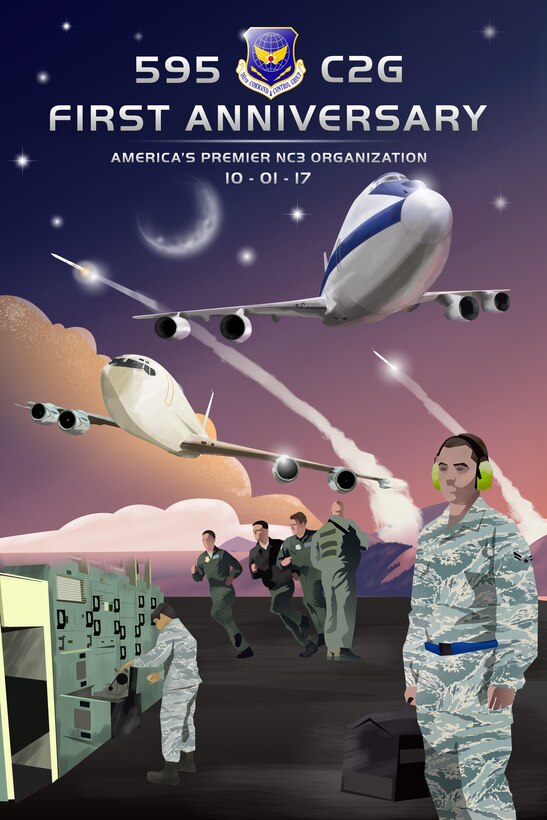 The 595th Command and Control Group celebrated its first anniversary in October 2017. The group’s mission is to ensure U.S. strategic deterrence and enable strategic assessment and global strike capabilities.