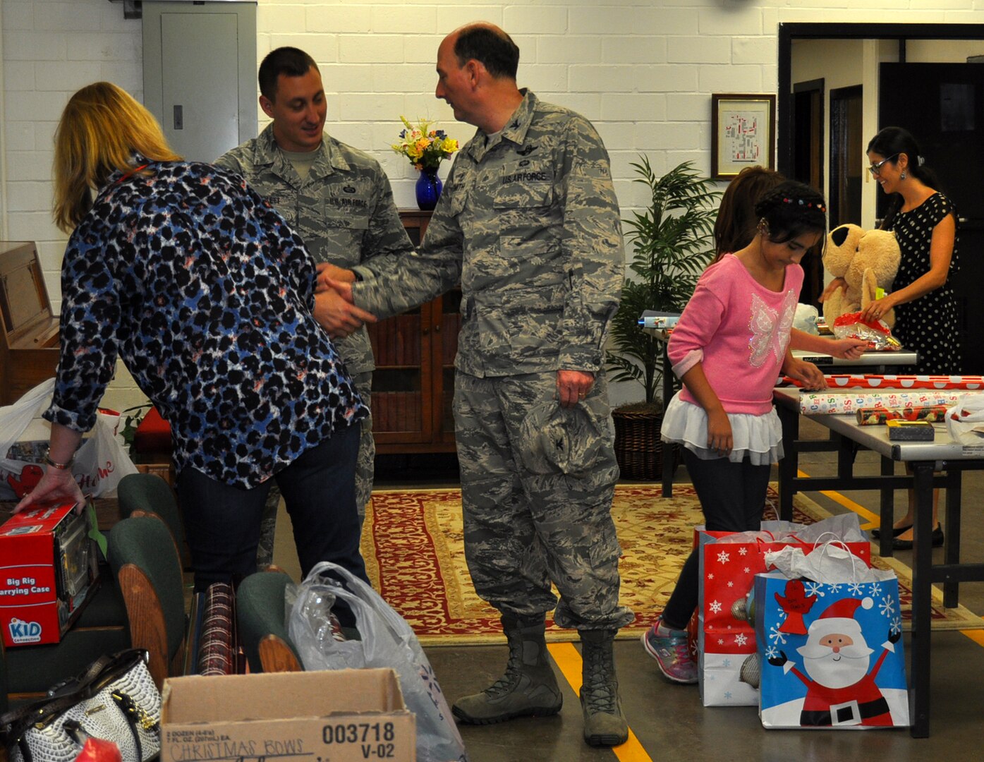 Over 100 presents were given for the sponsored families by 433rd AW Citizen Airmen and donations valued at more than $2,000.