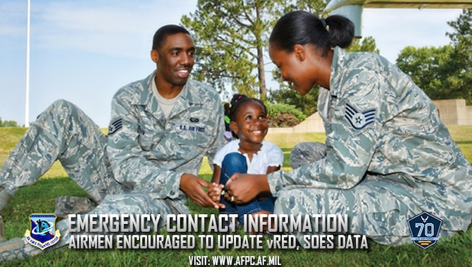 Airmen Encouraged To Update Their Vred, Soes Information > Air Force's 