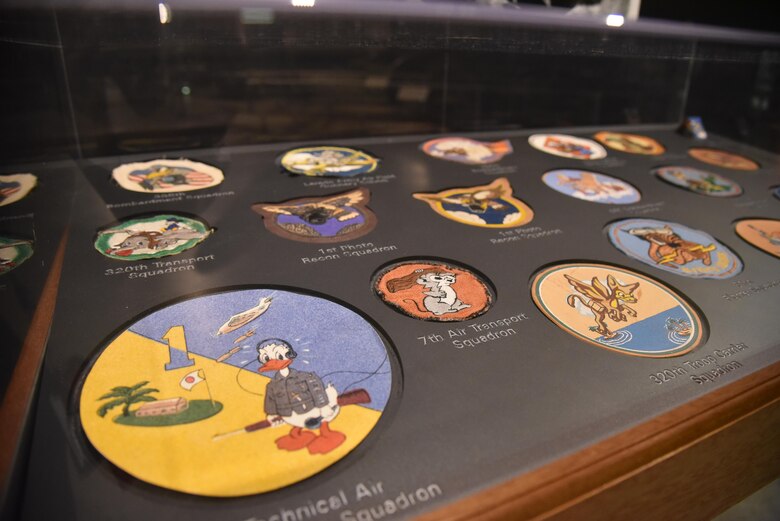 DAYTON, Ohio - The Disney Pins on Wings exhibit in the World War II Gallery at the National Museum of the U.S. Air Force. (U.S. Air Force photo)