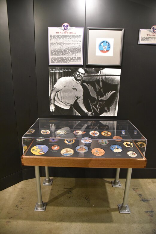 DAYTON, Ohio - The Disney Pins on Wings exhibit in the World War II Gallery at the National Museum of the U.S. Air Force. (U.S. Air Force photo)