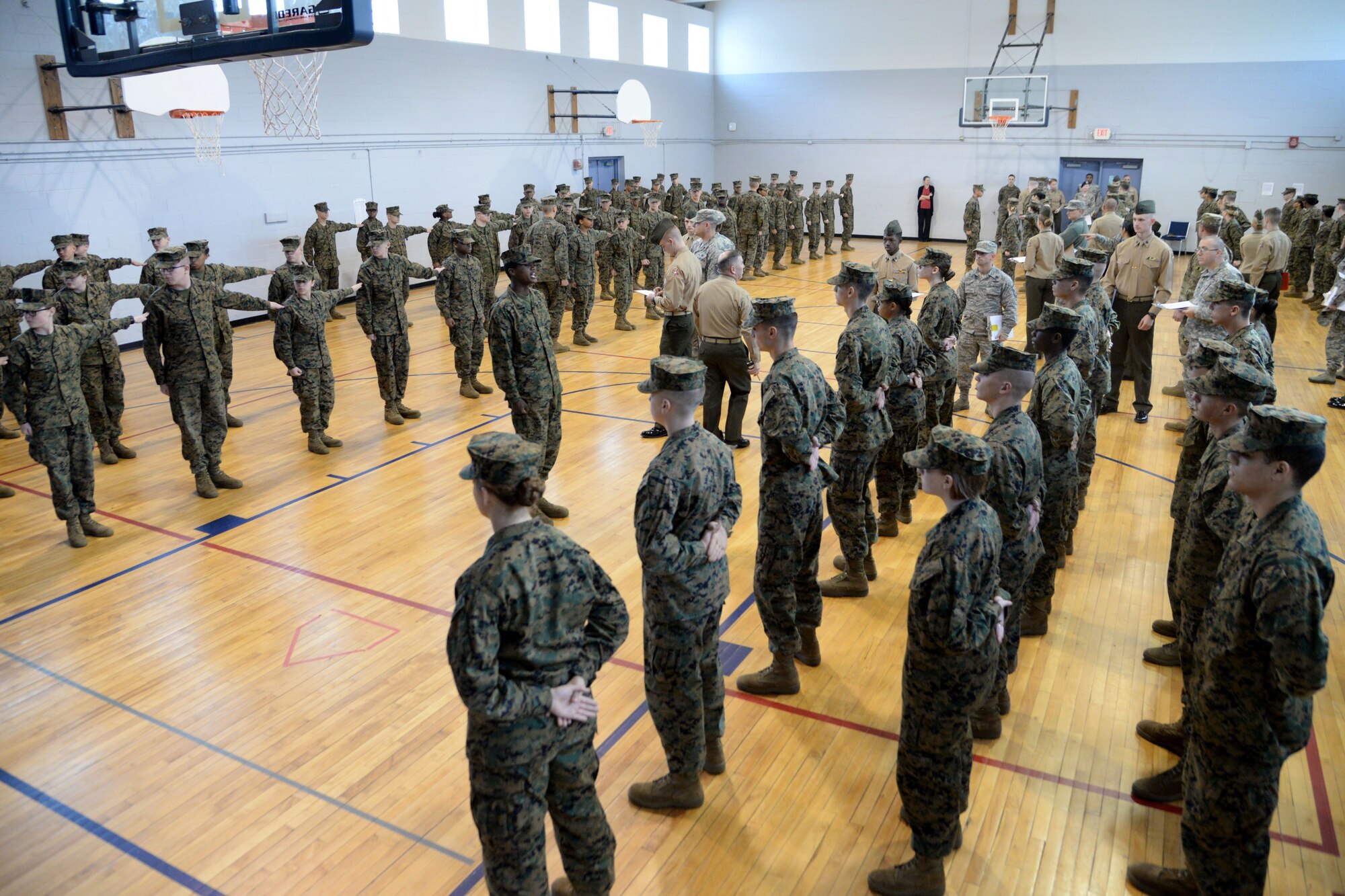 Airmen and Soldiers support local academy inspection