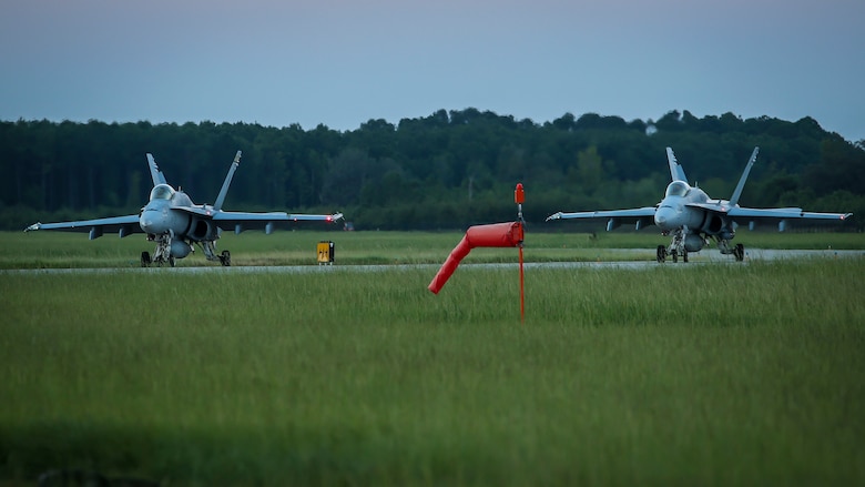 Marine Fighter Attack Squadron 312 conduct night operations aboard Marine Corps Air Station Beaufort, July 20.   The squadrons of Marine Aircraft Group 31 conduct day and night operations to maintain operational readiness 365 days a year.