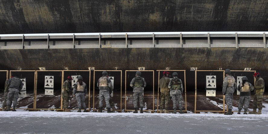 Combat arms instructors are security forces personnel who train military members on proper weapon use. These instructors teach up to three classes a day, with an average of 20 students in each class. Safety is vital when firing a weapon and when the instructors are out on the line with students, they take every precaution to ensure everyone leaves unharmed.