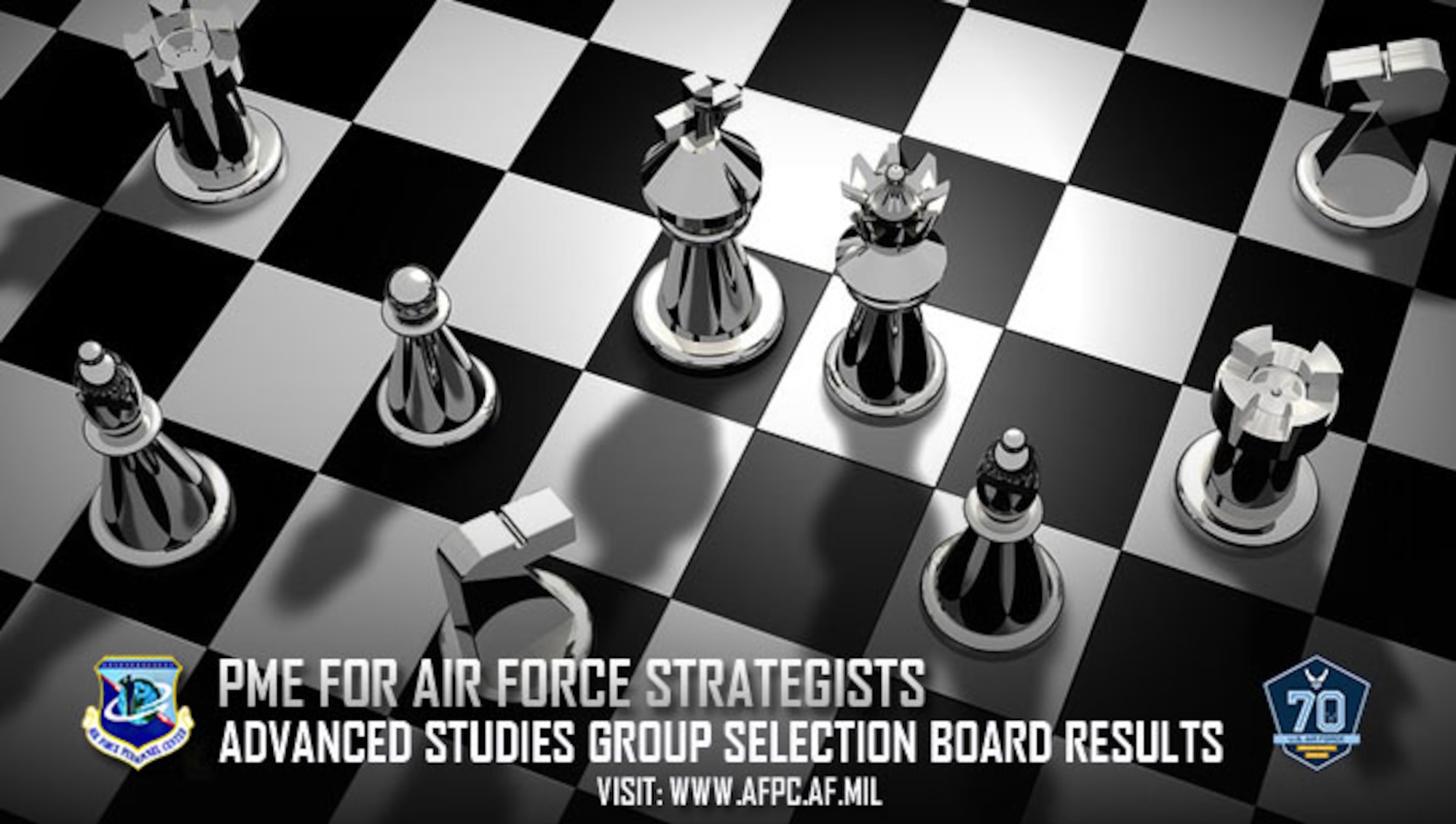 PME for Air Force strategists; advanced studies group selection board results