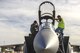 Republic of Singapore Airmen perform pre-flight inspections to an F-15SG Eagle at Luke Air Force Base, Ariz., Nov. 28, 2017. The RSAF visited Luke as part of Exercise Forging Sabre, a two-week, large group exercise providing high-end training to Singapore and U.S. armed forces. (U.S. Air Force photo/Airman 1st Class Caleb Worpel)