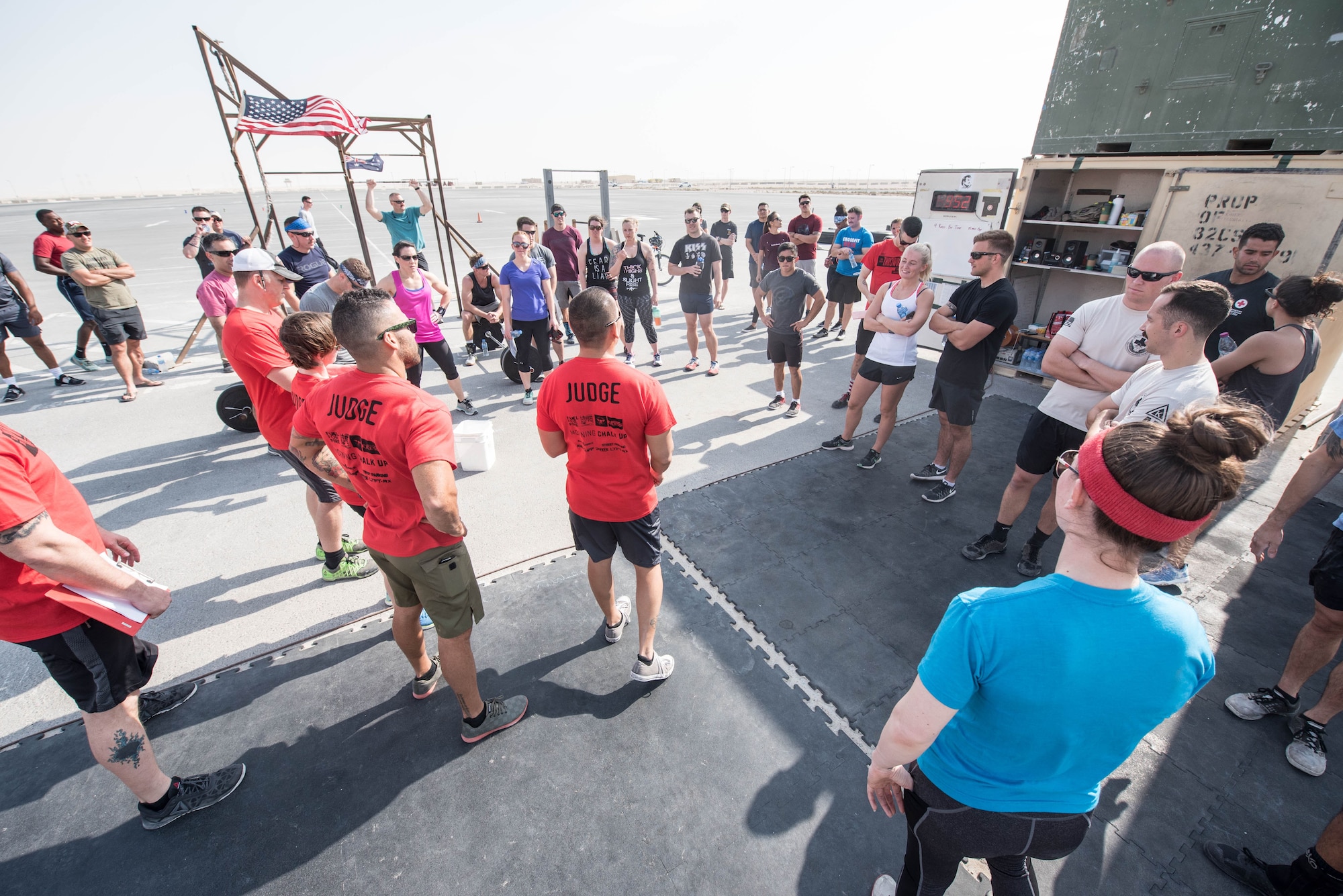 Crossfit Competition at Al Udeid Air Base motivates and boosts morale among deployed service members