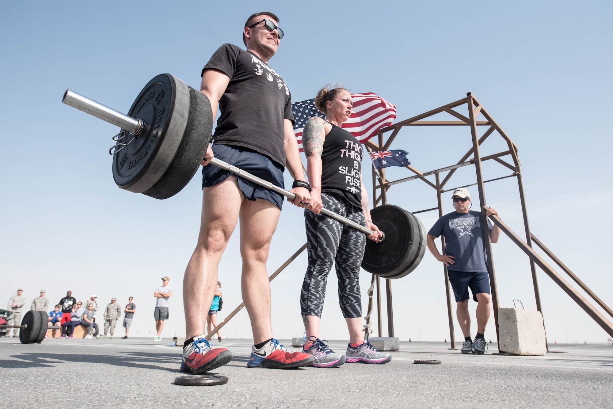 Crossfit Competition at Al Udeid Air Base motivates and boosts morale among deployed service members