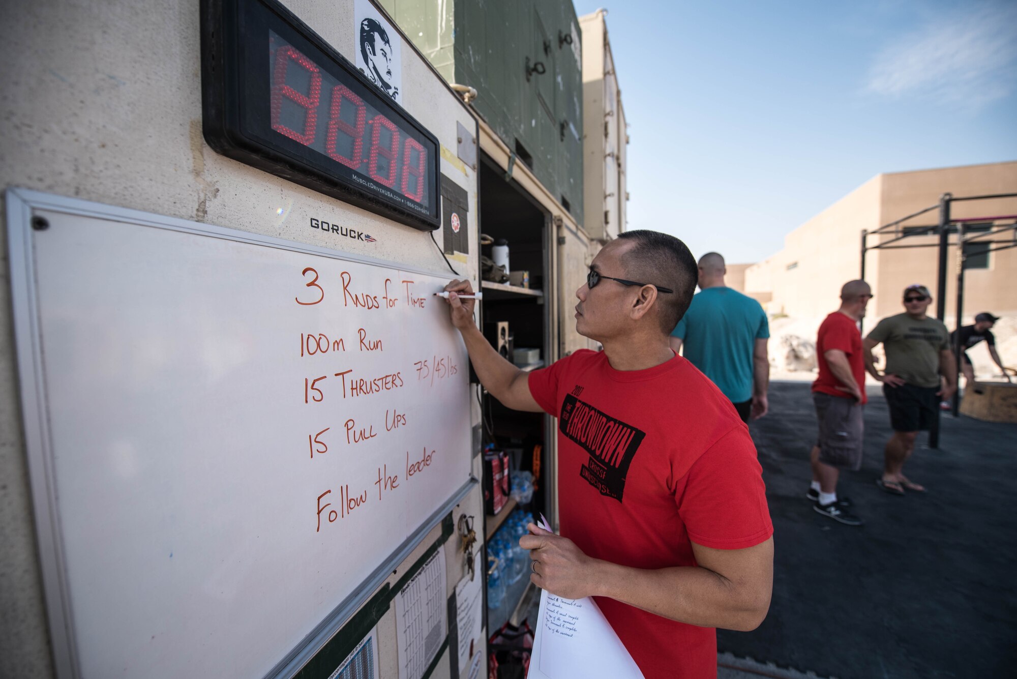 Crossfit Competition at Al Udeid Air Base motivates and boosts morale among deployed service members