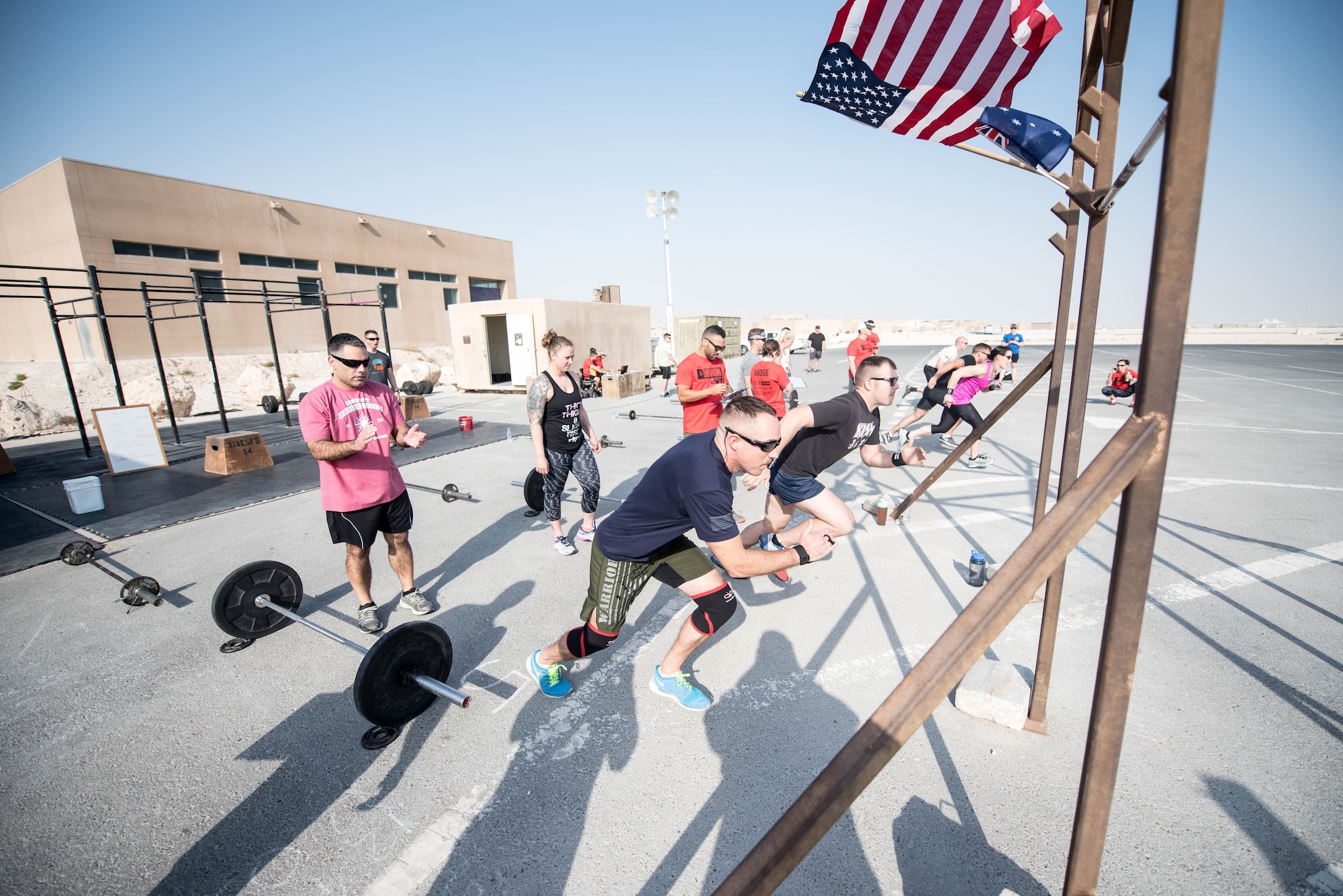 Crossfit Competition at Al Udeid Air Base motivates and boosts morale among deployed service members