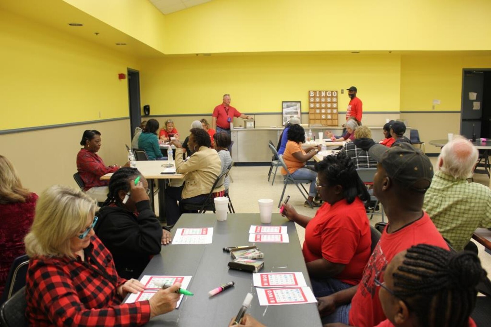 DLA Distribution Red River employees play a round of bingo during the annual Employee Appreciation Day on Nov. 17.