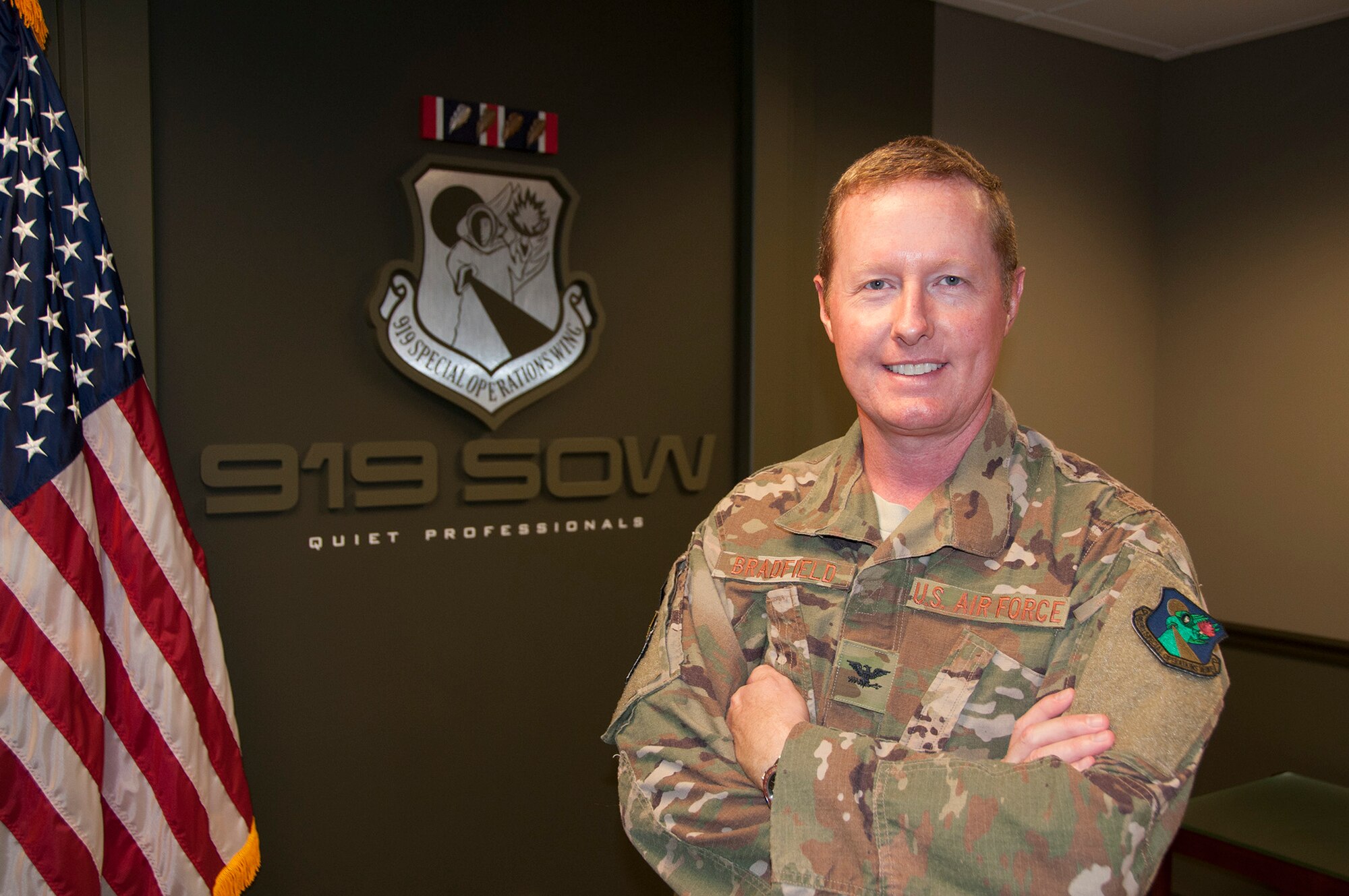 Col. Les Bradfield, 919th Special Operations Wing commander (U.S. Air Force photo/Lt. Col. James R. Wilson)