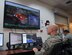 Tech. Sgt. Peter Radosevich, 234th Intelligence Support Squadron imagery mission supervisor, coordinates full-motion video analysis of the Thomas Fire.