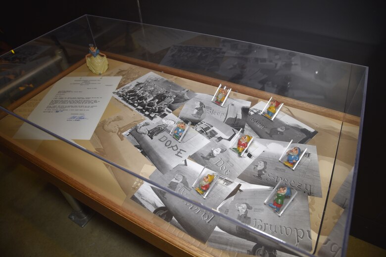 DAYTON, Ohio - The Disney Pins on Wings exhibit in the World War II Gallery at the National Museum of the U.S. Air Force. (U.S. Air Force photo)