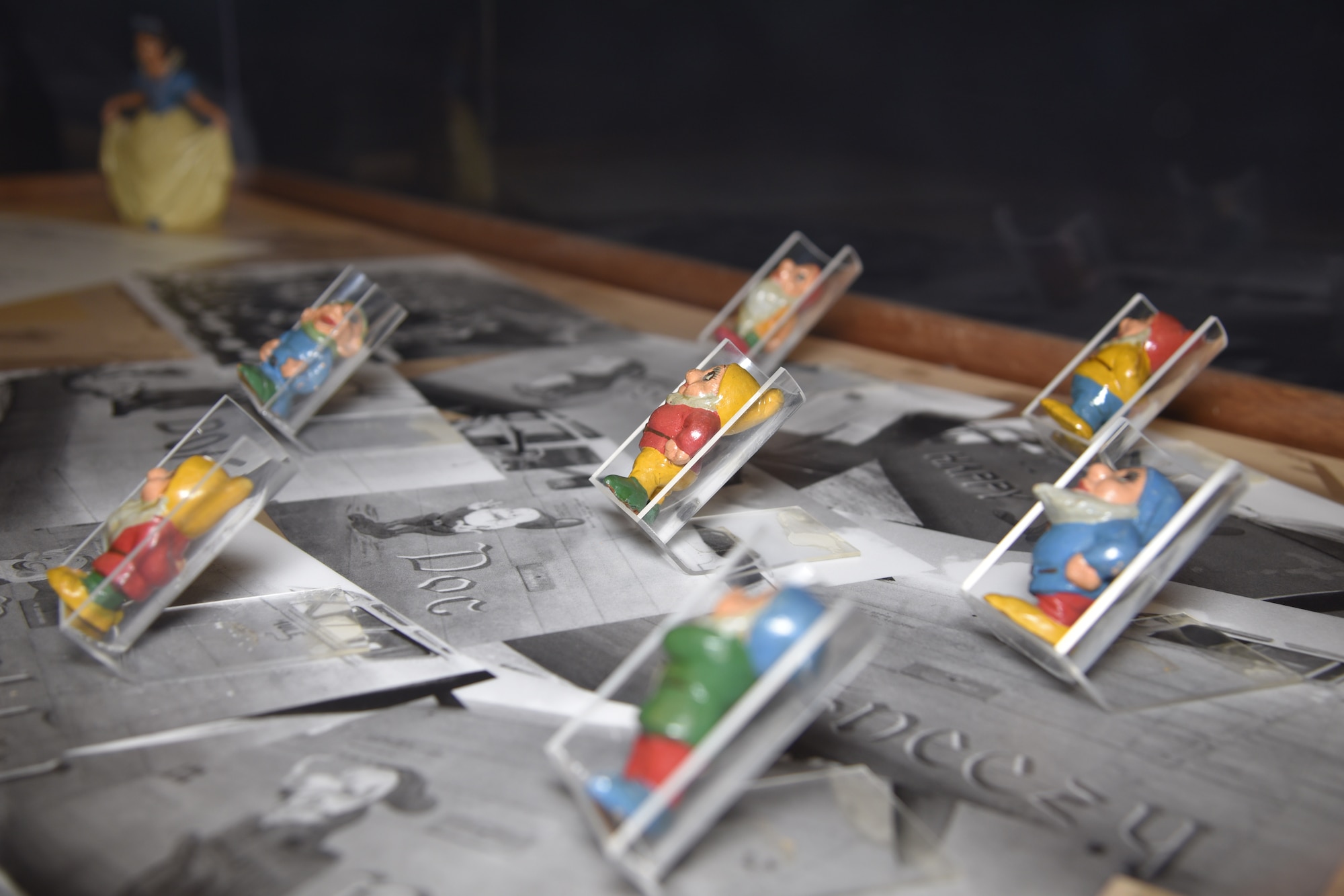 DAYTON, Ohio - The Disney Pins on Wings exhibit in the World War II Gallery at the National Museum of the U.S. Air Force. (U.S. Air Force photo)