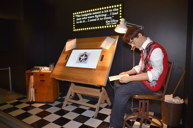DAYTON, Ohio - The Disney Pins on Wings exhibit in the World War II Gallery at the National Museum of the U.S. Air Force. (U.S. Air Force photo)