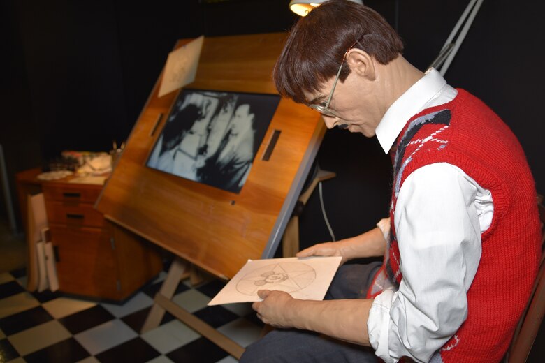 DAYTON, Ohio - The Disney Pins on Wings exhibit in the World War II Gallery at the National Museum of the U.S. Air Force. (U.S. Air Force photo)