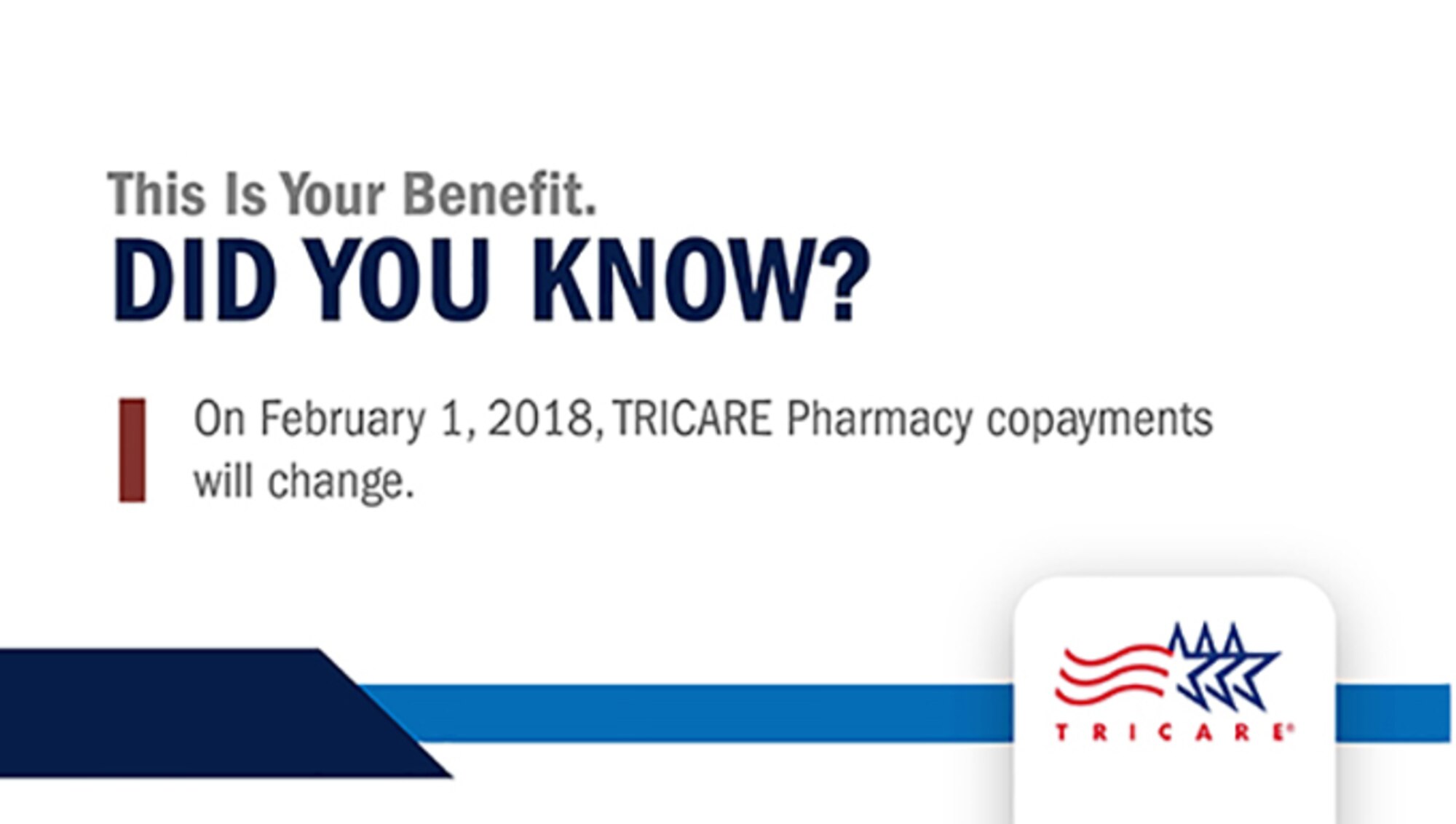 Take command: Increases to TRICARE pharmacy copayments coming Feb. 1, 2018