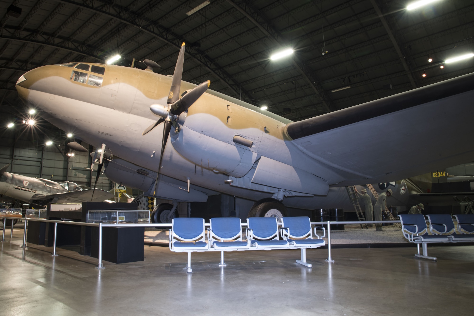 DAYTON, Ohio -- Curtiss C-46D Commando in the World War II Gallery at the National Museum of the United States Air Force. (U.S. Air Force photo)